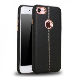 iPhone 8 / iPhone 7 Armor Leather Hybrid Case (Black)